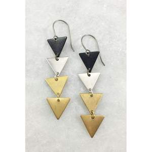 Bijoux de mode en cuivre et laiton de qualité supérieure, modèle 72, élégant, design exclusif tendance, durable, écologique, pour les fêtes - Product Image 3