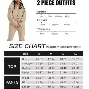 Conjunto de Chaqueta y Pantalones Deportivos de Felpa para Mujer, Corte Ajustado, de Algodón y Terciopelo, 2 Piezas - Product Image 5