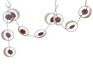 Guirlande de feuilles marron et vertes en gros, moderne, écologique, faite à la main, en tôle de fer galvanisé, fleurs, taille personnalisée, pour extérieur, Noël - Product Image 6