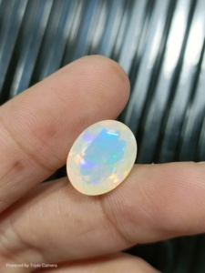Ethopian Opal Faceted Making Jewellery Beautiful Flash Faceted Oval Shape Gemstone 14.6X11.2X7.5 MM - Product Image 5