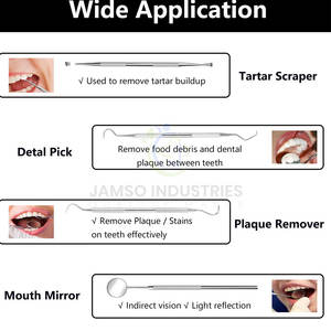 Complete Oral Care Tool <b>Kit</b> With <b>Plaque</b> <b>Remover</b> Tools And Storage Case For Dental Maintenance - Product Image 2