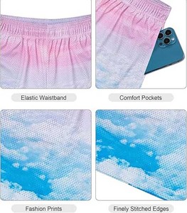 Shorts de sport imprimés pour hommes 2026, modernes, décontractés, écologiques, anti-plis, coupe-vent, extensibles dans 4 directions, séchage rapide, respirants, avec fermeture éclair - Product Image 6