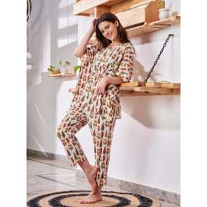 Conjunto de 2 Pantalones Kaftan para Mujer The Quince Life Double Dandy, Talla S, Elegante Atuendo de Dos Piezas - Product Image 5