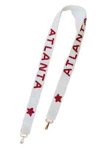 Seed Bead Crossbody <b>Strap</b> Game Day Bag Handle <b>Replacement</b> Purse Belt Shoulder Accessory Sport Team Sash Wide Beaded Band <b>Handbag</b> - Product Image 6