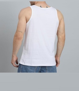 Summer Men's Sports Gym Ribbed Sleeveless Vest Men Thick Thread Tank Top - Product Image 3
