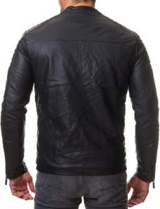 Mens Leather <b>Jacket</b> - Real Lambskin Classic Vintage Style Leather <b>Jackets</b> for Men Brown Leather <b>Jacket</b> for Mens - Product Image 2