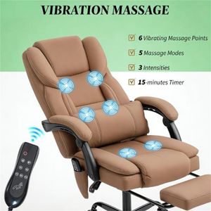 Sedia da Gaming e Ufficio Marrone per il Relax - Product Image 2