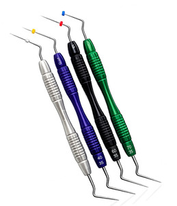 Kit professionnel d'endoplugs dentaires avec manche argenté, instruments de remplissage et de condensation pour traitement endodontique, 4 pièces - Product Image 2