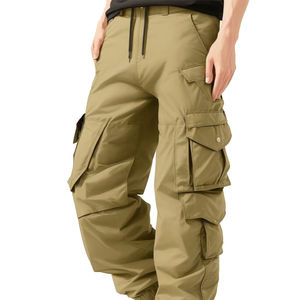 Pantalon cargo décontracté pour homme en polyester/nylon, séchage rapide, anti-rétrécissement, respirant, coupe-vent, non tissé, pour l'hiver, la gym et le sport – Meilleures ventes - Product Image 2
