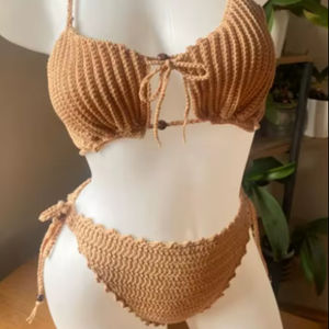 Braguita de bikini de ganchillo, 100% algodón - Product Image 1