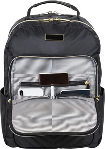 Sac à dos unisexe imperméable en nylon avec doublure, idéal pour ordinateur portable, directement de l'usine, avec poignée/sangle détachable pour l'école et les voyages, compatible OEM/ODM - Product Image 3