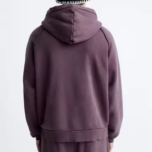 Sweat-shirt à capuche personnalisé pour homme, 350 g/m², en molleton, coupe oversize, style streetwear, avec logo personnalisé, fournisseur en gros - Product Image 4