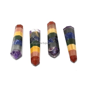 Venta al por mayor de cuarzo natural curativo cristal amarillo Ojo de Tigre Punto de doble terminación para la meditación y la decoración del hogar - Product Image 6