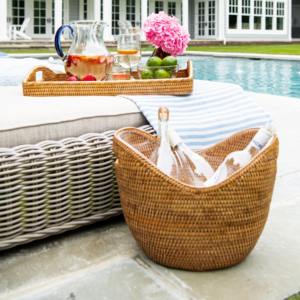 Cestas de ratán para hielo, accesorio para fiestas, enfriador de cerveza y refrescos, cesta enfriadora de botellas de vino - Product Image 6