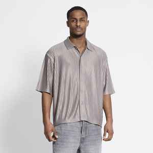 Chemise décontractée en mélange de lin et de coton à carreaux audacieux pour hommes 100% tissu anti-rétrécissement respirant Service ODM disponible pour l'approvisionnement en vrac - Product Image 2