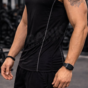 High Quality Men Gym Vest Quick Dry Breathable Sports Vest Bodybuilding Gym Wear Custom OEM Supplier - Product Image 5