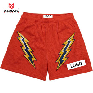 กางเกงขาสั้นตาข่ายลำลองสำหรับผู้ชายและผู้หญิงรุ่นใหม่สำหรับฤดูร้อน เหมาะสำหรับเล่นบาสเก็ตบอล ว่ายน้ำ วิ่ง ออกกำลังกาย ผลิตจากโพลีเอสเตอร์ ระบายอากาศได้ดี ลายพิมพ์แบบซับลิเมชั่น - Product Image 1