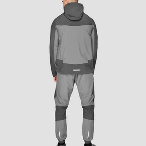 Conjunto Deportivo de Nailon Personalizado, Chaqueta de Nailon Impermeable y Cortavientos con Cierre y Reflectores, Pantalones Deportivos, Conjunto Cortavientos - Product Image 2