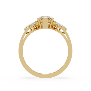 IGI CERTIFIED 1.50 carat Marquise Cut Lab Grown Diamond <b>Rings</b> Round Cluster Engagement <b>Ring</b> Fine jewelry Bridal <b>set</b> <b>rings</b> - Product Image 4