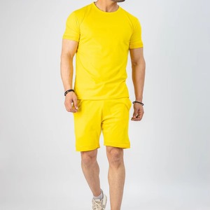 Ensemble deux pièces homme été : T-shirt et short respirants anti-UV pour activités extérieures, légers, séchage rapide, protection solaire, personnalisables avec logo - Product Image 2