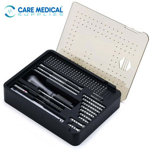 Nouvel ensemble d'instruments chirurgicaux orthopédiques manuels en acier inoxydable pour plaques de blocage traumatiques DHS DCS, kit d'implants osseux réutilisable - Product Image 4