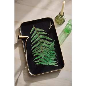 Juego de Bandejas de Esmalte Floral Impresas Personalizadas, 3 Piezas, Plato Decorativo de Metal para Servir, Bandejas de Esmalte de Grado Alimenticio Premium para Hoteles - Product Image 6