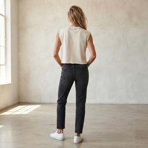 Débardeur imprimé graphique tendance style vintage personnalisé, 100 % coton jersey, sans manches, col rond, pour unisexe, vêtement décontracté - Product Image 6