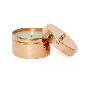 Boîte de rangement pour épices de cuisine classique en cuivre martelé de style antique, avec couvercles à rabat, faite à la main, écologique, compatible micro-ondes et vapeur - Product Image 2