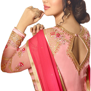 Vestido de Fiesta Tradicional Pakistaní de Verano de Alta Calidad con Bordado Intenso para Mujer, Logotipo Personalizado, Diseño Sólido - Product Image 2