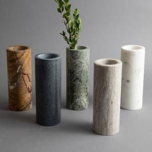 Jarrón de Mármol Blanco con Base Redonda, Florero de Piedra de Lujo, Elegante Jarrón Decorativo Hecho a Mano para el Hogar, NUEVO DISEÑO EN OFERTA - Product Image 2