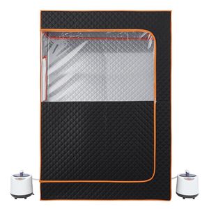 Tenda Sauna a Vapore Portatile per Casa per 2 Persone, con Vaporizzatore, 2 Sedie Pieghevoli e Telecomando, Versione Aggiornata con 2 Coperte Elettriche - Product Image 1