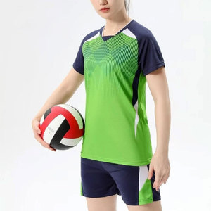 Conjunto de Voleibol para Hombre y Mujer, Uniforme Unisex, Tenis de Mesa, Bádminton, Personalizable con Nombre de Equipo, Camiseta, Pantalones Cortos, Trajes para Parejas, 100% Personalizado - Product Image 2