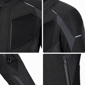 Factory Price Slim Fit Men Motorbike Racing Cardura <b>Jacket</b> Reflective Strips Ventilated <b>Summer</b> Textile <b>Motorcycle</b> Riding <b>Jacket</b> - Product Image 5