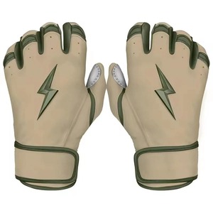 Genuine Leather Baseball Batting Gloves <b>Hook</b> Loop Closure Lightweight & Durable New April 2026 Design - Product Image 5