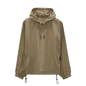 Conjunto de chándal de dos piezas con cremallera y logotipo personalizado para hombre, pantalones cortos cortavientos de nailon de alta calidad, unisex, verano 2025 - Product Image 2