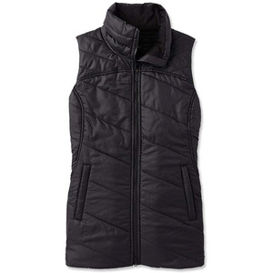 Gilet matelassé sans manches pour femme, thermique, décontracté, avec fermeture éclair, léger, en toile, rembourrage en coton doux, vêtement d'extérieur tendance - Product Image 1