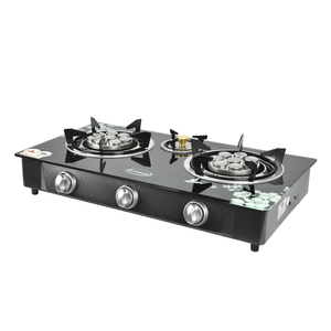 Gas <b>Stove</b> with 3 Turbo Burners for Household Hotel Use Built-in Freestanding Glass Ceramic Surface Natural Gas Knob Control - Product Image 4