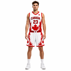 Conjunto de Uniforme de Baloncesto Personalizado, Sublimado, Transpirable, de Malla, sin Mangas, Ropa Deportiva para Hombres Adultos, Uniforme de Equipo - Product Image 1