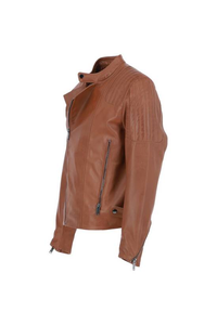 Chaqueta de Cuero Genuino para Hombre, Diseño Moderno, Resistente al Viento, Transpirable, Ecológica, con Cuello Alto, Cálida para Invierno - Product Image 6