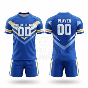 Vêtements de sport 100% polyester respirant, ensembles personnalisés imprimés, qualité supérieure pour adultes - Product Image 2