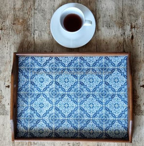 Bandeja de madera para servir en la cocina, mesa de comedor, decoración de ágata o almacenamiento-por Artisan Craft - Product Image 3