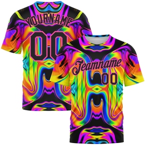 Vente en gros directe de la fabrication industrielle : Maillot de Noël 3D personnalisé bleu marine et blanc, 100 % polyester, anti-UV, séchage rapide, ajusté - Product Image 6