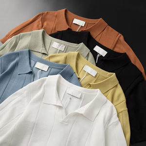 เสื้อโปโลแขนสั้นผ้าฝ้ายคุณภาพสูงสำหรับผู้ชาย  รับสั่งทำโลโก้บริษัทของคุณ  เสื้อยูนิฟอร์มชาย - Product Image 3