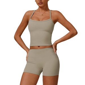 New Arrival Women's 2 Pcs Sets Suitable For Daily <b>Exercise</b> Meditation Workout Athleisure Sportswear Women's Sets Custom Printing - Product Image 5