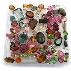 Lot de tourmalines naturelles à facettes de formes variées en gros |   Pierres précieuses multicolores en vrac |   Tourmaline ovale, poire, coussin, ronde, marquise - Product Image 5