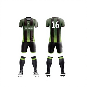 Maillots de football et survêtements à manches courtes, séchage rapide, vêtements de sport pour l'entraînement estival, avec nom du joueur et logo imprimé à pois. - Product Image 1