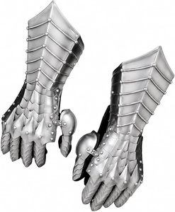 Guantes de Armadura Medievales de Cuero Auténtico, Estilo Caballero, Pulidos, para Disfraces Históricos y Fotografía, de Fabricante Confiable - Product Image 5