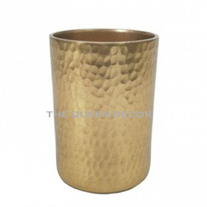 Porte-stylo au design élégant, finition dorée, forme ronde, pour la table, le bureau et la salle de classe, organiseur de bureau pour l'étude - Product Image 3