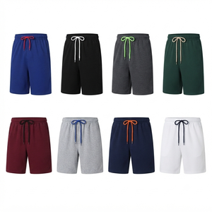 Wholesale Custom Men's Athletic Workout Shorts 100% Cotton Oxford Fabric <b>Knee</b> Length Quick Dry Ribbed Gym Sportswear Shorts - Product Image 4