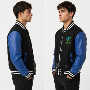 High Quality Men's Fashionable <b>Canvas</b> High Street Varsity <b>Jacket</b> OEM Customized Full Sleeves College Best Design Varsity <b>Jacket</b> - Product Image 5